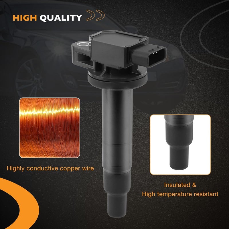 HQPASFY Ignition Coil Pack & Iridium Spark Plugs Set - Image 5