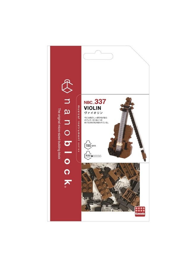 Nanoblock مجموعة أدوات بناء كمان [آلات] - Image 3