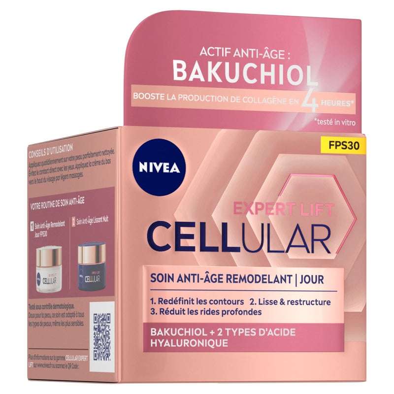 NIVEA Hyaluron Cellular Filler + Elasticity & Re-densifying Day Cream SPF30, 50 ml - Image 3