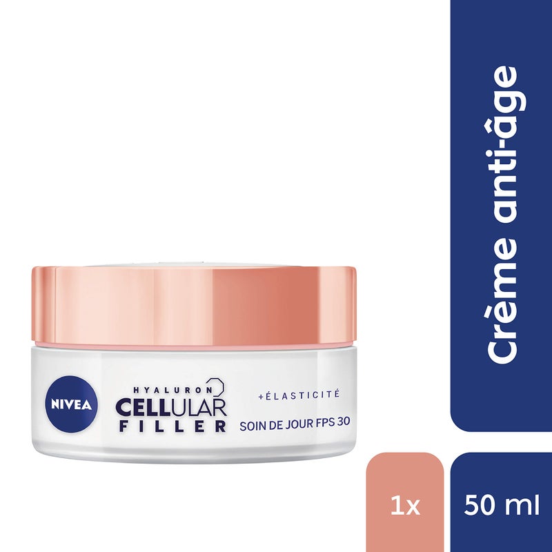 NIVEA Hyaluron Cellular Filler + Elasticity & Re-densifying Day Cream SPF30, 50 ml - Image 2
