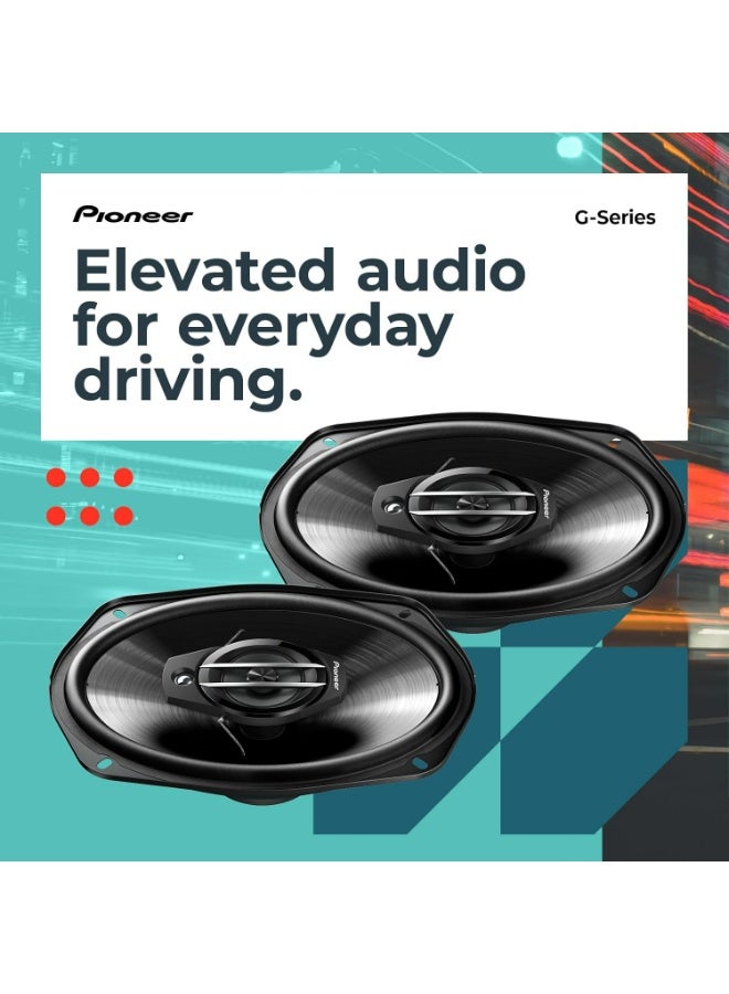 Pioneer TS-G6930F 6" x 9" 3-Way Coaxial Speaker 400W Max - Image 3