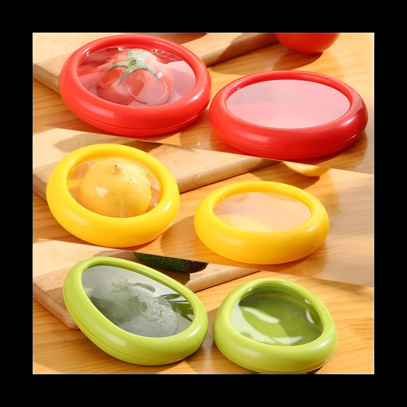 Silicone Fruit and Vegetable Storage Containers - Discover the 4 Pack Set that Enhance Your Fridge Organization, Preserve the Freshness of Fruit and Vegetables While Avoiding Damage. - Image 2