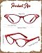 Jovitec 4 Pieces Cat Eye Glasses Rhinestones Retro 50S 60S Old Lady Valentines Party Costume Glasses For Hip Hop Dress Up Party Favorred Black White Pink - Image 3
