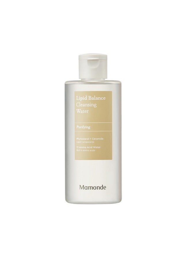Mamonde - Lipid Balance Cleansing Water Gentle Vegan Makeup Remover Micellar Amino Acid Cleanser 8.45 Fl Oz - Image 1
