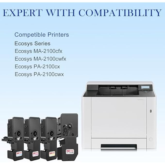 TK-5440 TK5440 TONER COMPATIBLE WITH KYOCERA ECOSYS MA2100CWFX PA2100CWX PA2100CX MA2100CFX (BLACK CYAN MAGENTA YELLOW) - Image 3