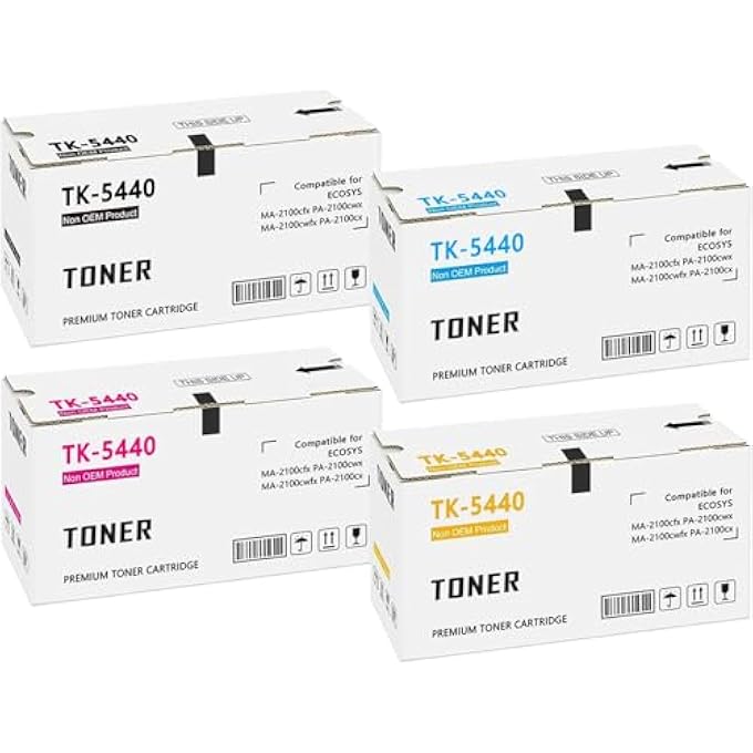 TK-5440 TK5440 TONER COMPATIBLE WITH KYOCERA ECOSYS MA2100CWFX PA2100CWX PA2100CX MA2100CFX (BLACK CYAN MAGENTA YELLOW) - Image 2