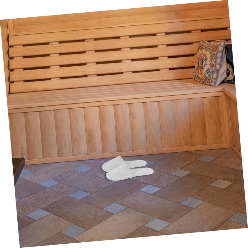 Non Woven Fabric Disposable Hotel Slippers 10 Pairs For Guests Men And Women - Image 4