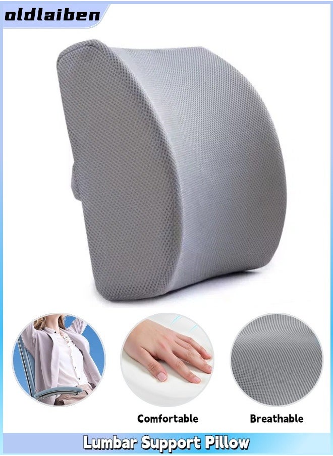 Ergonomic Lumbar Support Pillow Helps Relieve Lower Back Pain Improves Posture Fits Most Seats Breathable Mesh Washable Cover, Back Cushion for Chair, Car, Couch, Ideal for Gaming and Desk Chairs - pzsku/Z197741EA4B419E0D24EBZ/45/1741599253/3331bd44-79a5-446b-97ae-5c9bf192ea75