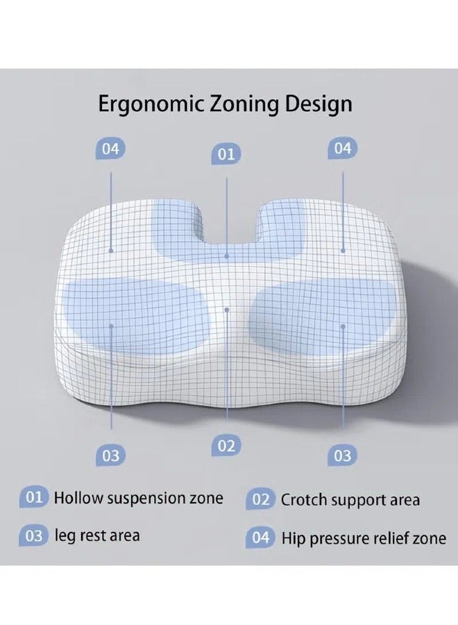 oldlaiben Ergonomic Lumbar Support Pillow Helps Relieve Lower Back Pain Improves Posture Fits Most Seats Breathable Mesh Washable Cover, Back Cushion for Chair, Car, Couch, Ideal for Gaming and Desk Chairs - Image 2