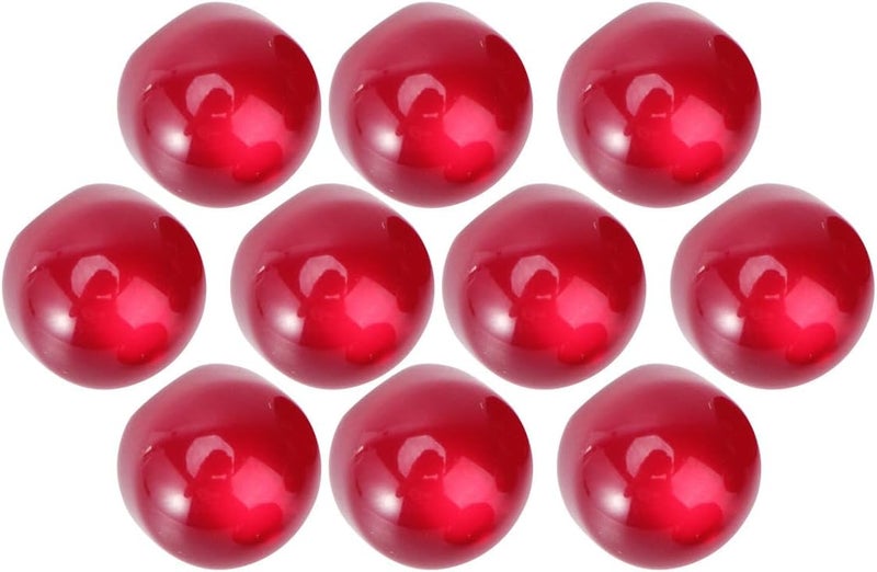 Artibetter Cheongsam Buttons Pearl Bead Buckle 10mm Burgundy 10pcs Decorative Imitation Jade Clothing Fasteners for Sewing Craft Projects - Image 1
