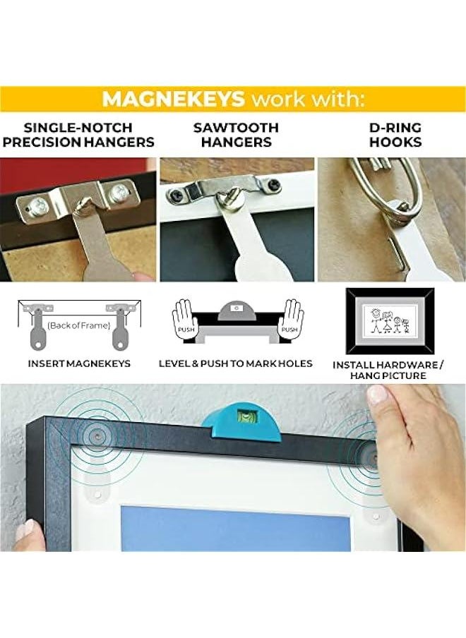 Generic - Professional All-in-One Picture Hanging Kit - Includes Picture Leveling Tool and Hardware for Sawtooth/Wire Hangers - Wall Hanging Kit with 85-Piece Essentials in Storage Case - Image 1