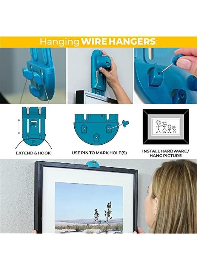 Generic - Professional All-in-One Picture Hanging Kit - Includes Picture Leveling Tool and Hardware for Sawtooth/Wire Hangers - Wall Hanging Kit with 85-Piece Essentials in Storage Case - Image 1