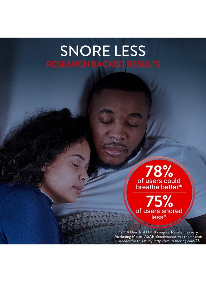 Rhinomed Mute Nasal Dilator for Snore Reduction - Anti-Snoring Aid Solution - Improve Airflow - Comfortable Nose Vents, Breathing Aids for Better Sleep - (Size Large, 3-Pk) - Image 3