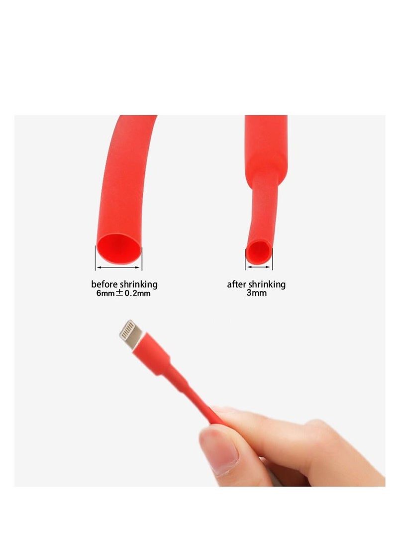 WOER Heat Shrink Tube For Protect And Repair Cables - 7 Mm Inner Diameter -  5 Pieces  - Image 2