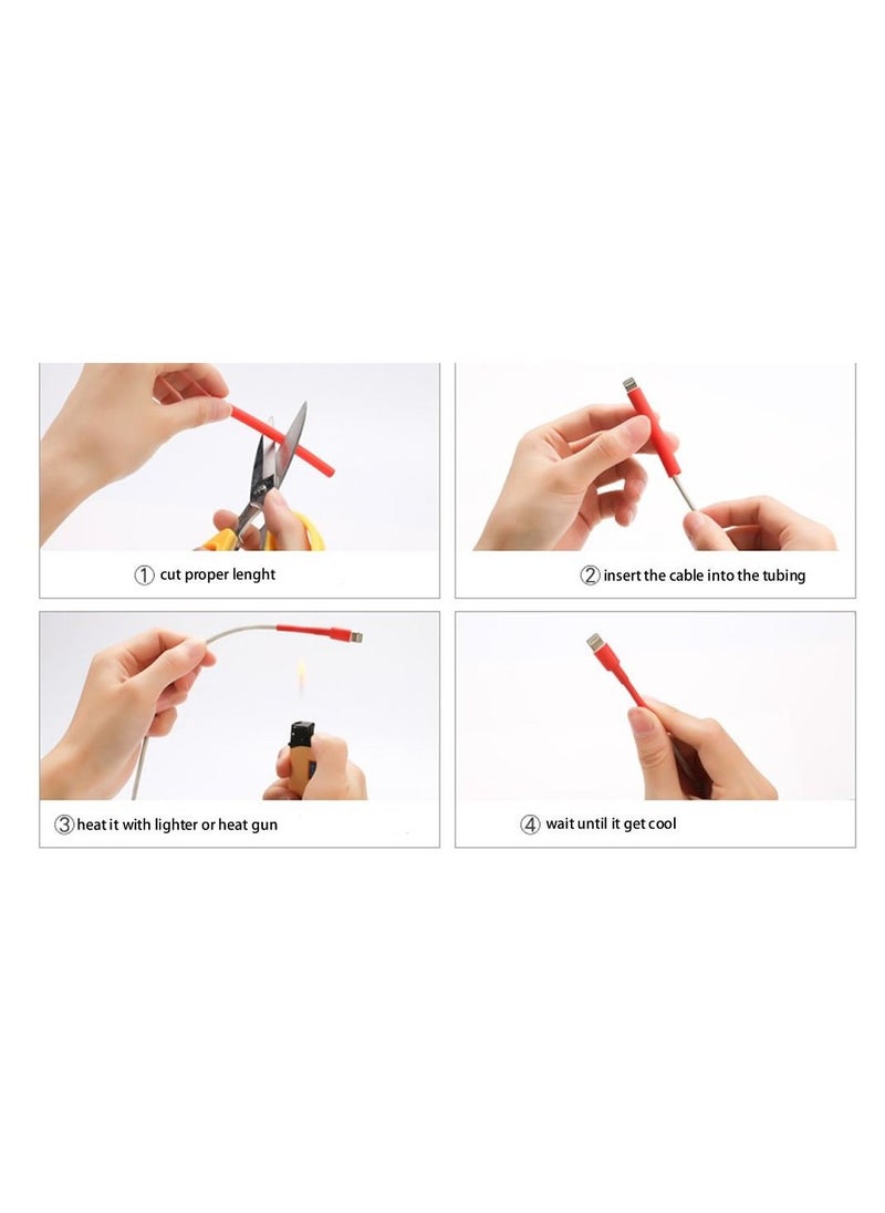 WOER Heat Shrink Tube For Protect And Repair Cables - 7 Mm Inner Diameter -  5 Pieces  - Image 3