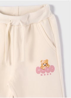LC WAIKIKI Elastic Waist Printed Girl's Sweatpants  - Image 3