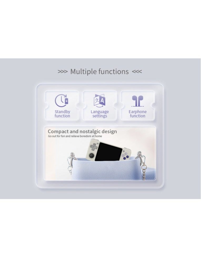 POWKIDDY RGB10X Handheld Game Console 3.5 Inch IPS OCA full lamination Screen Retro Video Game Console Open Source Linux Game Player Support WiFi Bluetooth 10000+ Games Portable PSP(64G White) - Image 5