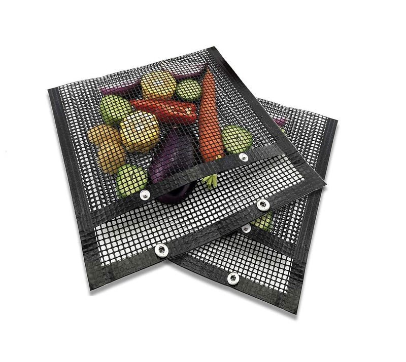 SQUICKLE Non Stick BBQ Grill Mesh Bag // BBQ Baked Bag // Grilling Baking Reusable & Easy to Clean Non-Stick Mesh Grilling Bag - (Pack of 1) - Image 1