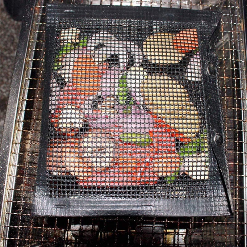 SQUICKLE Non Stick BBQ Grill Mesh Bag // BBQ Baked Bag // Grilling Baking Reusable & Easy to Clean Non-Stick Mesh Grilling Bag - (Pack of 1) - Image 5