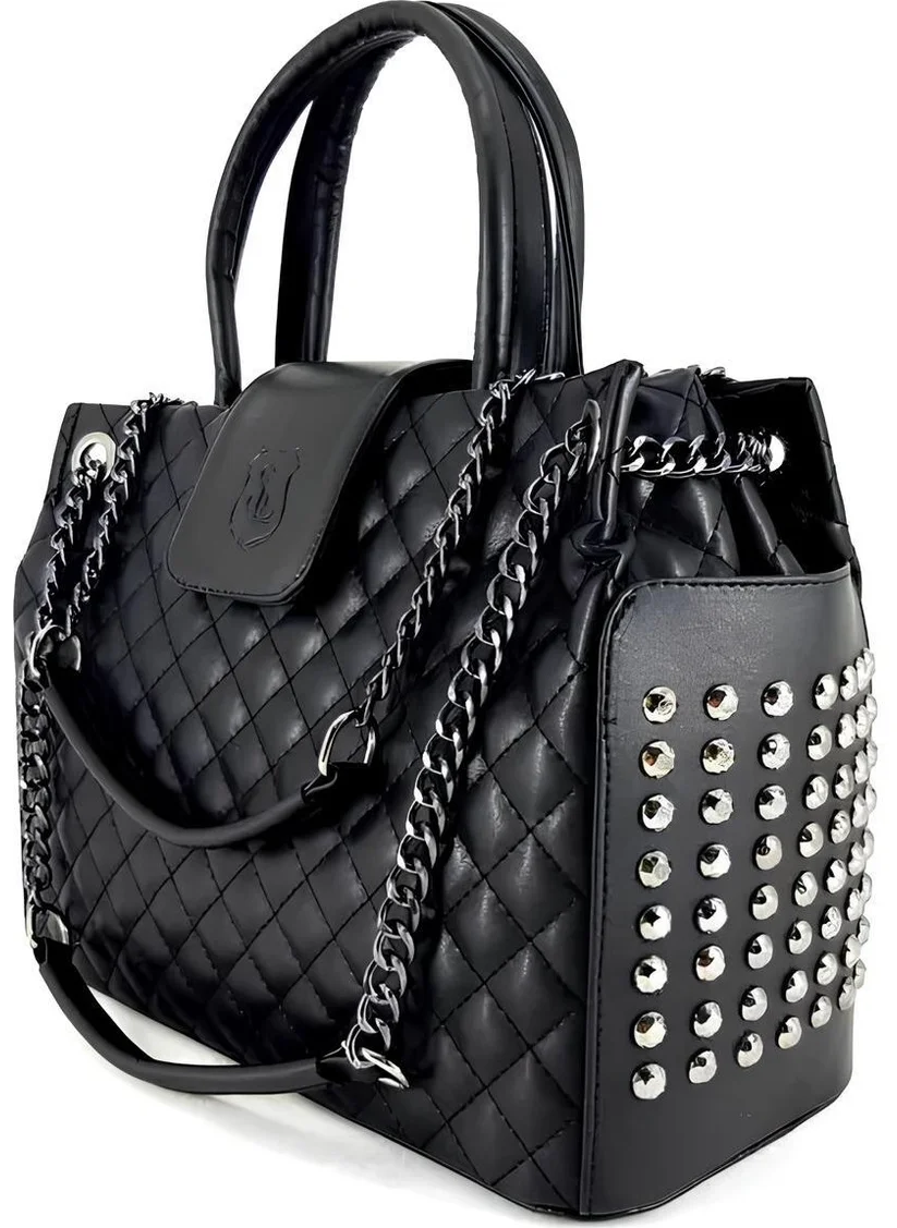 Başkent Çanta Başkent Bag Women's Hand Shoulder Bag with Chain Detail 8683255012916