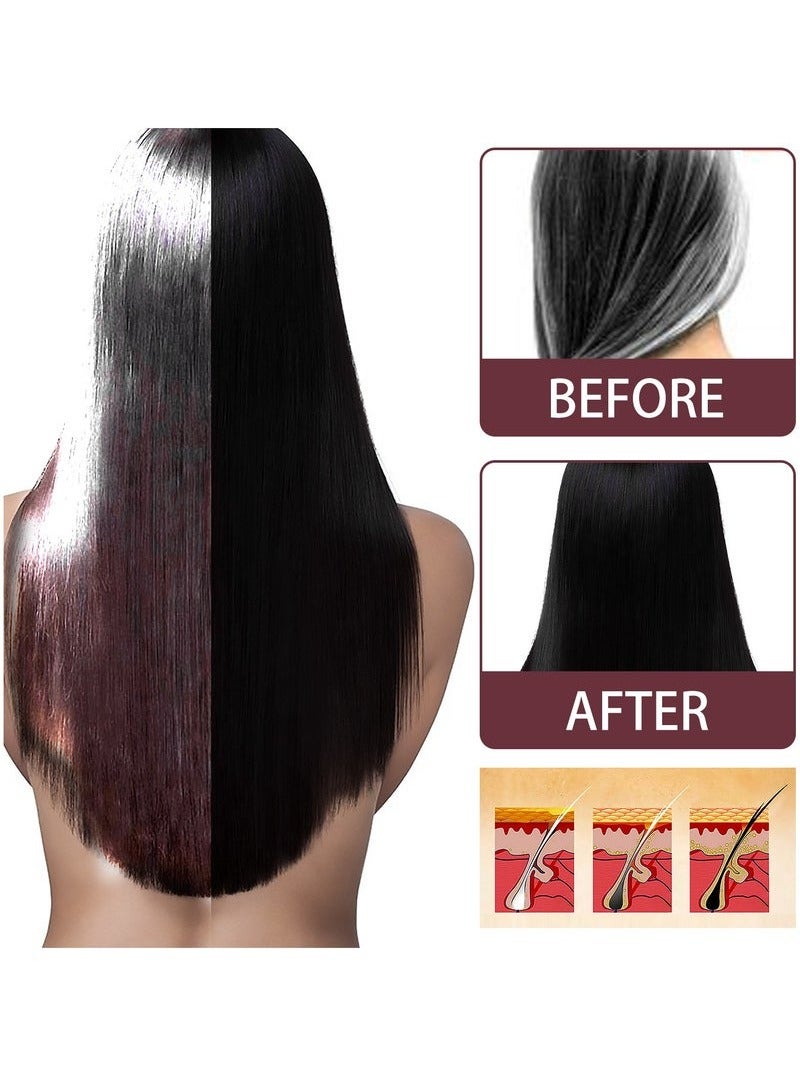 SOUTH MOON 100ml Herbal Hair Repair Spray，Polygonum Multiflorum And Ginger Black Hair Liquid, Herbal Extracts Nourish And Repair Gray Hair - Image 2