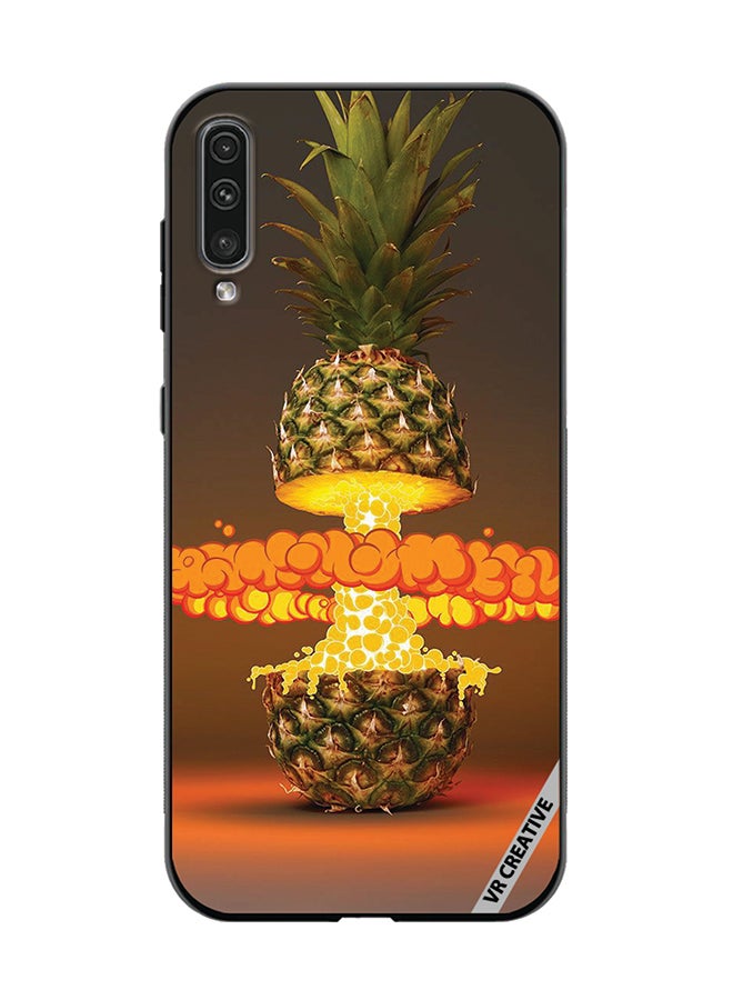 VR CREATIVE Protective Case Cover For Samsung Galaxy A70/A70s Fire Pineapple Design Multicolour - Image 1