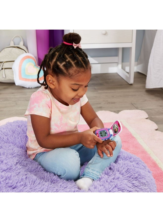 Vtech - Gabby's Dollhouse Pandy Paws' Paw-Tastic Watch - Multicolour | Cute wristwatch featuring Pandy Paws includes ten themed digital clock faces, a stopwatch, timer, alarm clock |  Suitable ages for 3 + up - Image 3
