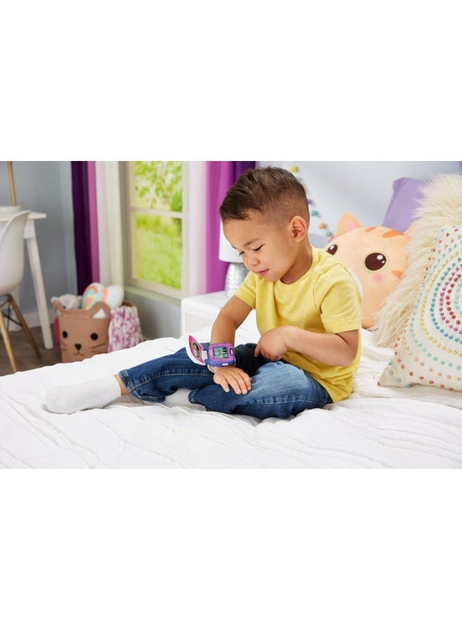 Vtech - Gabby's Dollhouse Pandy Paws' Paw-Tastic Watch - Multicolour | Cute wristwatch featuring Pandy Paws includes ten themed digital clock faces, a stopwatch, timer, alarm clock |  Suitable ages for 3 + up - Image 4