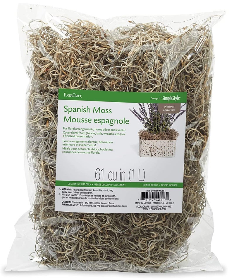 FloraCraft Spanish Moss 2 Ounce (1L) Natural - Image 5