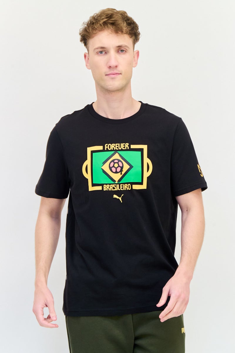 PUMA Puma x Neymar JR Men Sportswear Fit Football T-Shirt, Black  - Image 1
