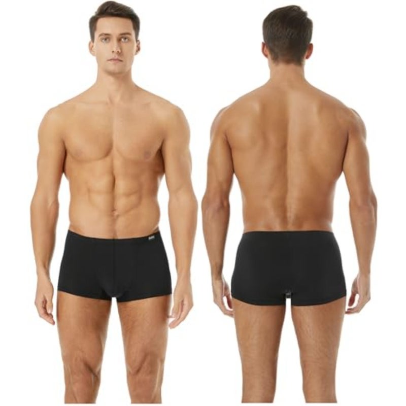 Gudan Mens Silky Underwear Short Leg Boxer Briefs Pack - Image 2