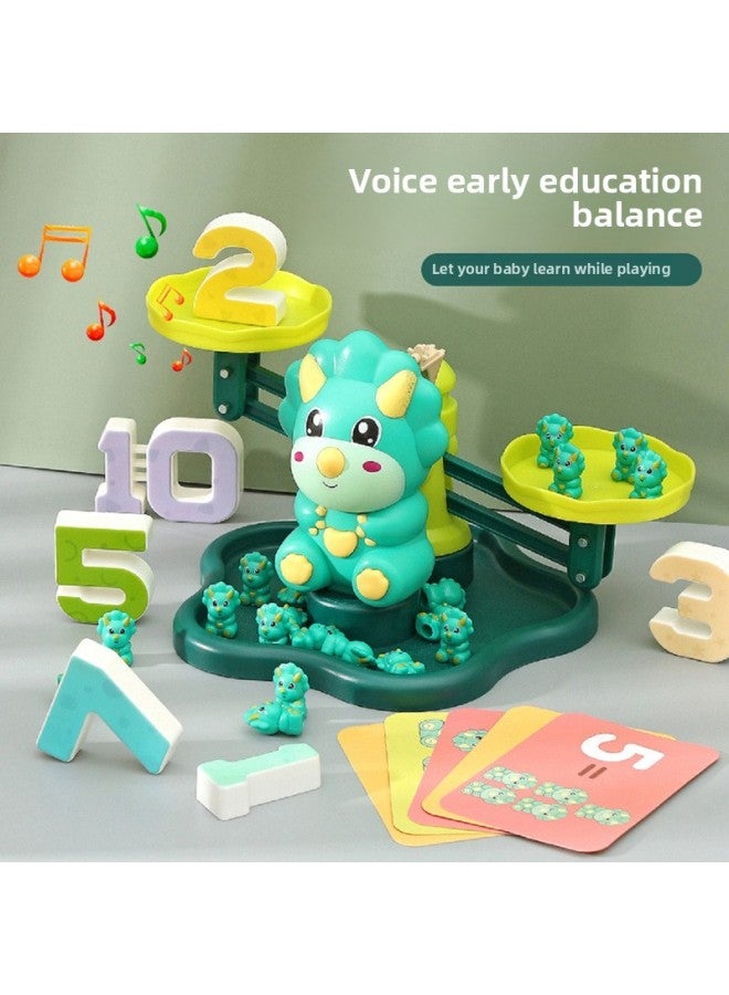 Children's Early Education Voice Libra Dinosaur Monkey Music Math Educational Toys Kindergarten Teaching Aids Games Cross Border-Color:Meng Fun Monkey Balance English Version - Image 2