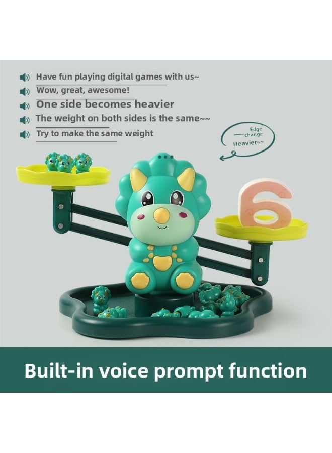 Children's Early Education Voice Libra Dinosaur Monkey Music Math Educational Toys Kindergarten Teaching Aids Games Cross Border-Color:Meng Fun Monkey Balance English Version - Image 5