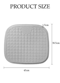 DUNISO Gel Seat Cushion for Car, Cooling Seat Cushion for Long Sitting, Breathable Chair Pad for Office Chair, Desk Chair, Wheelchair High-elastic Seat Cover for Tailbone Pain Relief  - Image 2
