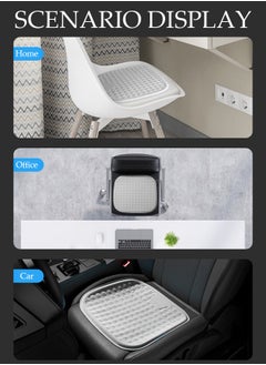 DUNISO Gel Seat Cushion for Car, Cooling Seat Cushion for Long Sitting, Breathable Chair Pad for Office Chair, Desk Chair, Wheelchair High-elastic Seat Cover for Tailbone Pain Relief  - Image 4