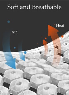 DUNISO Gel Seat Cushion for Car, Cooling Seat Cushion for Long Sitting, Breathable Chair Pad for Office Chair, Desk Chair, Wheelchair High-elastic Seat Cover for Tailbone Pain Relief  - Image 5
