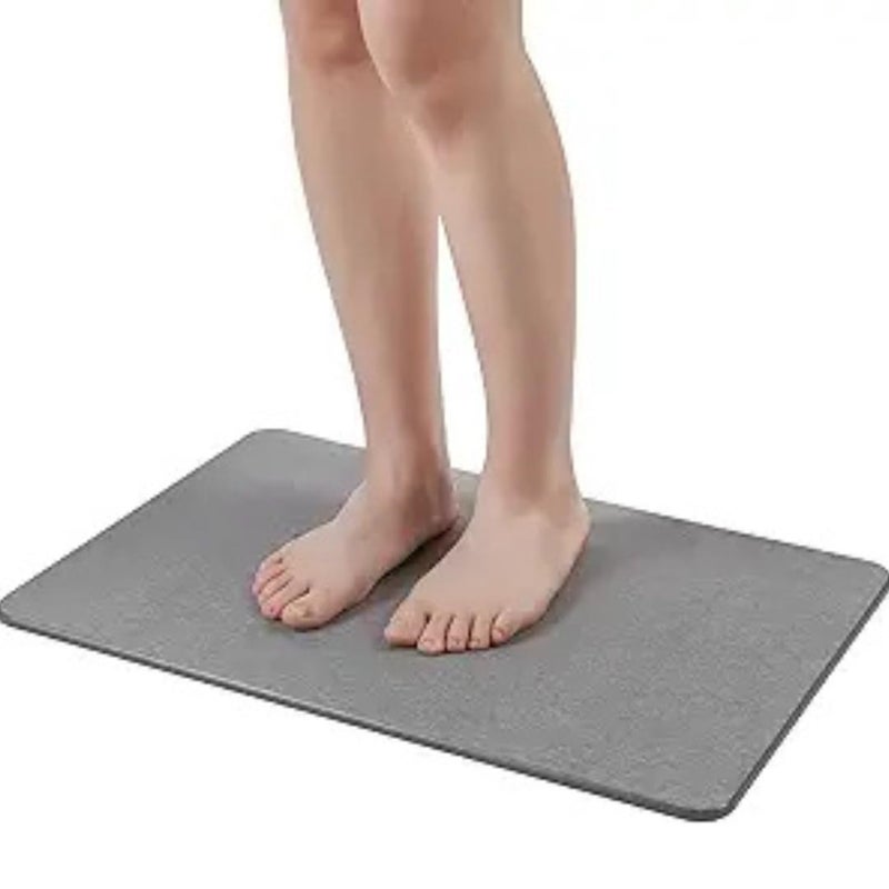 SMILEDRIVE Stone Bath Mat EcoFriendly Fast Drying NonSlip Bathroom Mat Easy to Clean 60cm X 40cm - Image 1