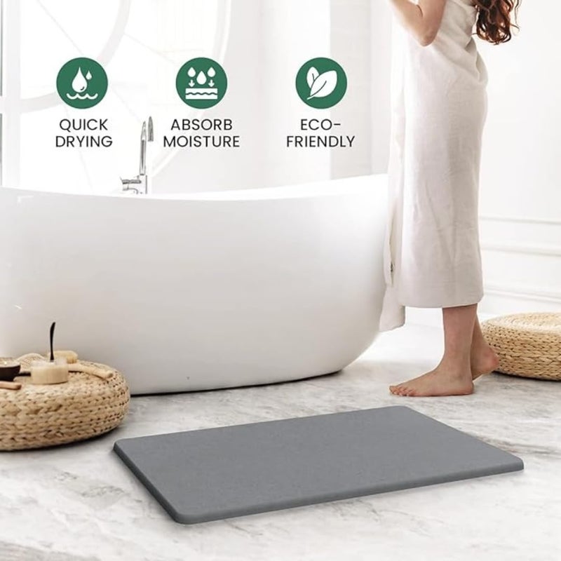 SMILEDRIVE Stone Bath Mat EcoFriendly Fast Drying NonSlip Bathroom Mat Easy to Clean 60cm X 40cm - Image 5