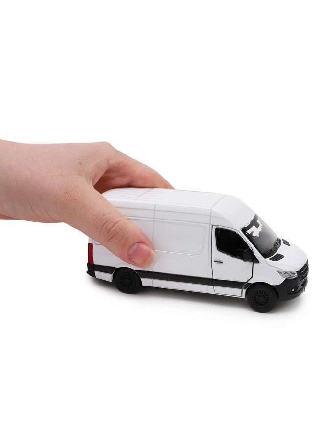 Toyland تويلاند® فان سبراينتر أبيض مقاس 12 سم مع أبواب تفتح وتغلق - سيارات ألعاب - مقياس 1:48 - Image 2