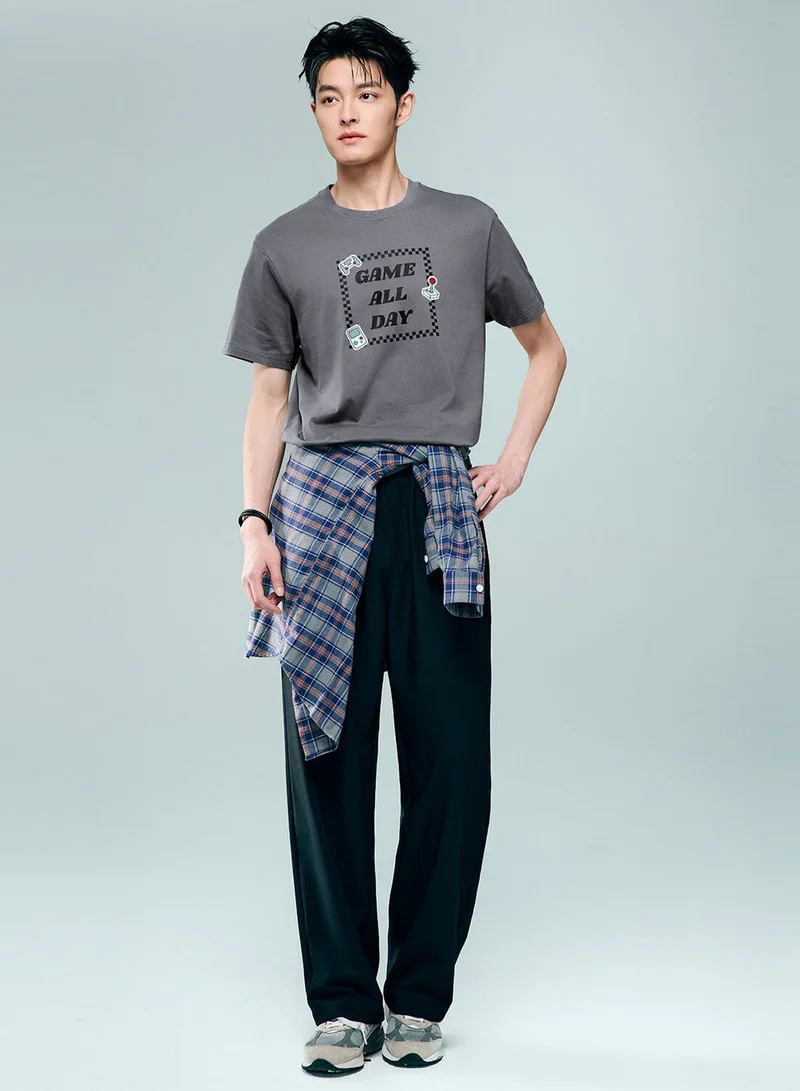 Giordano Men's Cotton Game Theme Print Tee | Online Exclusive