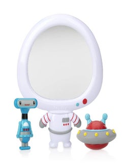 Nuby Nuby Awesome Astronaut Mirror Interactive Baby Toy Set for Fun Bath Time, 3 Piece Set  - Image 1