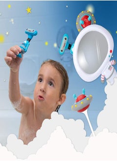 Nuby Nuby Awesome Astronaut Mirror Interactive Baby Toy Set for Fun Bath Time, 3 Piece Set  - Image 2