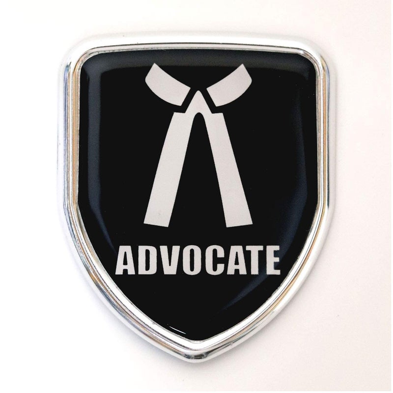 AAKICHI� Mini 3D Metal Chrome Sticker Emblem Badge Logo for Cars & Bikes (Advocate) - Image 5