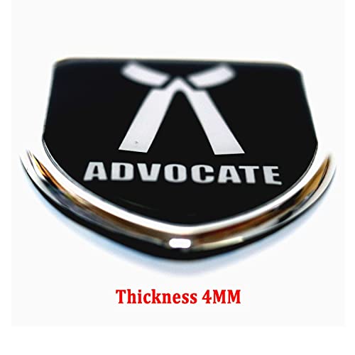 AAKICHI� Mini 3D Metal Chrome Sticker Emblem Badge Logo for Cars & Bikes (Advocate) - Image 2