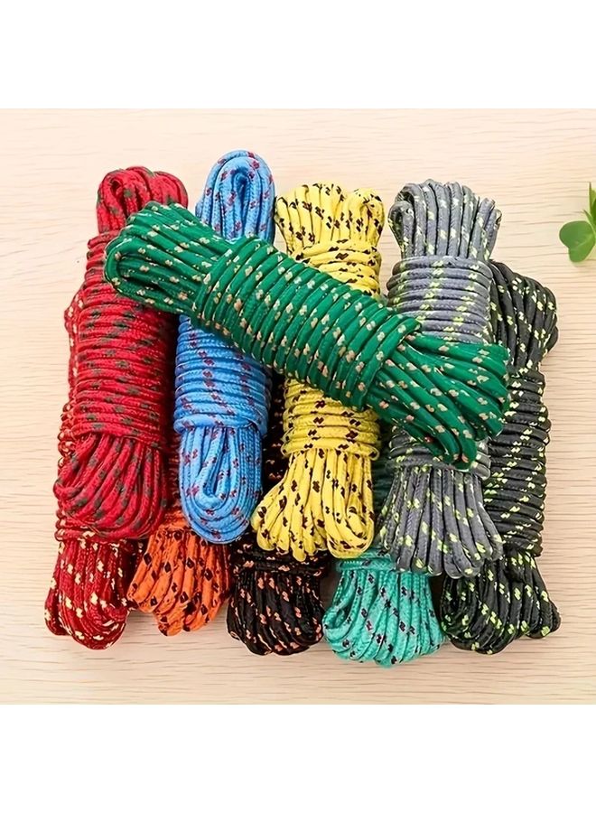 Versatile Nylon Rope 196.85 Inch Random Color For Camping Laundry Clotheslines And Secure Binding - Image 1
