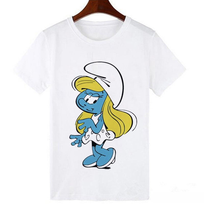 [Same day hair] spot cross-border short-sleeved printed cartoon source T-shirt women's fashionable top - Image 4