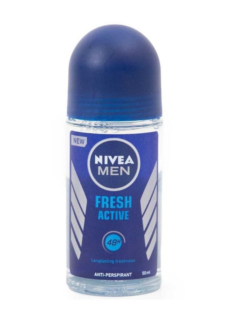 Men Fresh Active Antiperspirant For Men Fresh Scent Roll On 50Ml