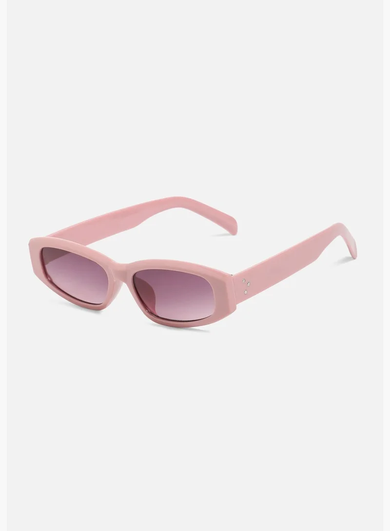 Haute Sauce Polarized Polycarbonate Full Rim Oval Sunglass For Women