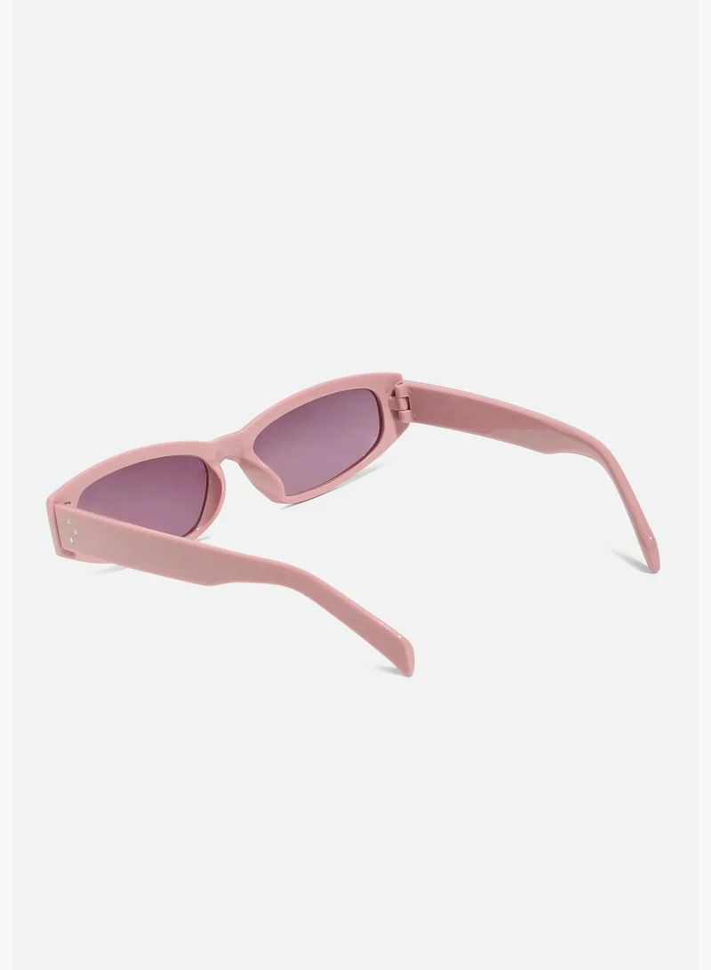 Haute Sauce Polarized Polycarbonate Full Rim Oval Sunglass For Women