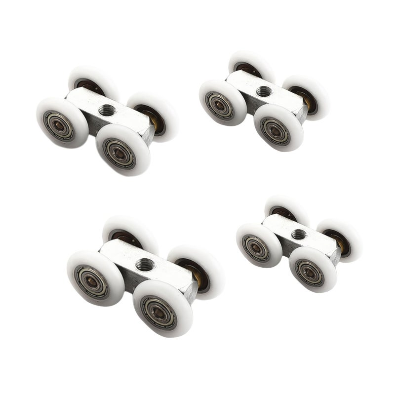 4 Pcs Aluminum Alloy Sliding Door Roller For Cabinet Partition Door - Image 1